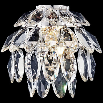 Бра Хром/Прозрачный E14 2*40Вт WE113.02.101 WERTMARK