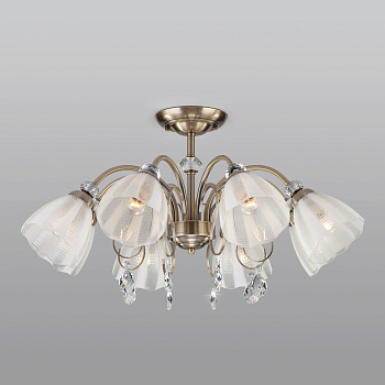 Потолочный светильник 8*E27 60Вт античная бронза IP20 Floranse (30155/8 античная бронза) Eurosvet