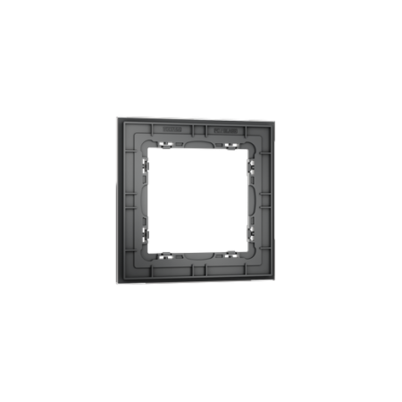 Рамка стеклянная Voltum S70 на 1 пост, (графит, стекло)