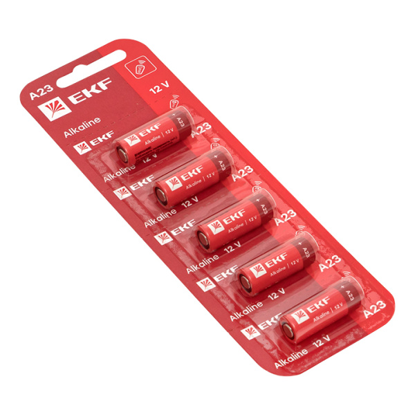 Алкалиновая батарейка типа А23 для сигнализаций блистер 5шт, EKF