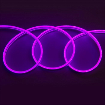 Неон гибкий 12V 9.6W/m IP67 розовый (5м,цена за1м) сеч6х12 General