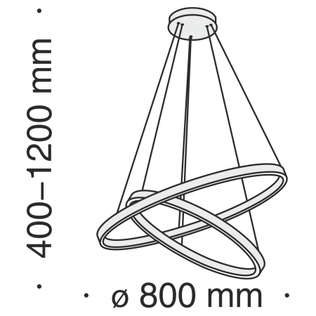 Подвесной светильник 88Вт 4000K Белый IP20 Rim MOD058PL-L74W4K Technical