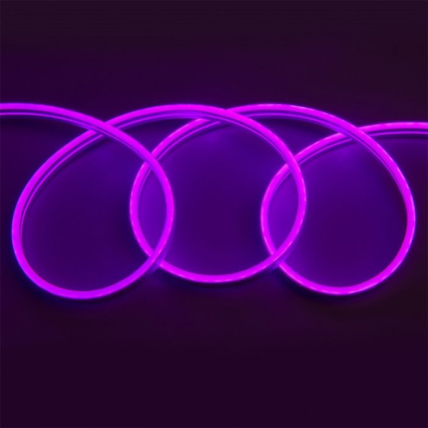 Неон гибкий 12V 9.6W/m IP67 розовый (5м,цена за1м) сеч6х12 General