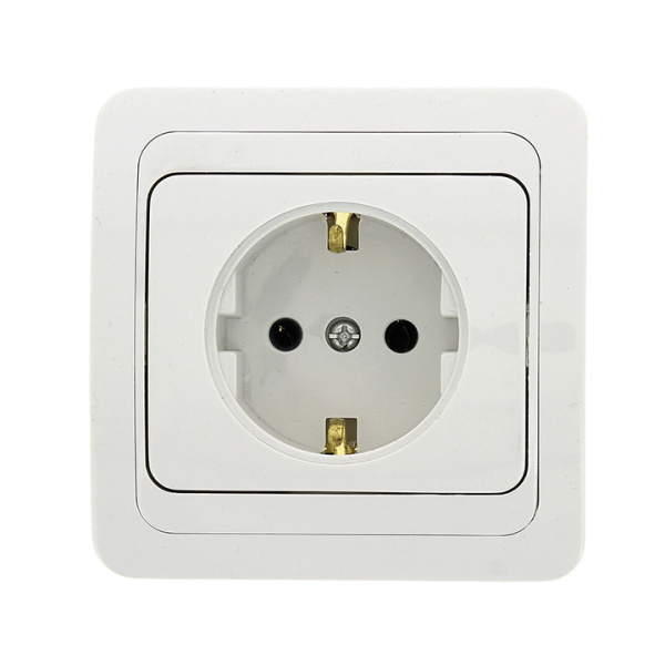 Лондон Розетка СУ 1 мест. с зазем. 16А белый IP20 EKF Лондон Розетка СУ 1 мест. с зазем. 16А белый IP20 EKF