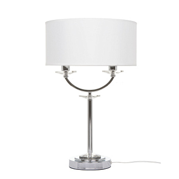 Настольный светильник 2*E14 40Вт Хром IP20 Tina FR5034TL-02CH Freya