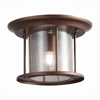 Светильник уличный потолочный Темный кофе/Прозрачный, Темный кофе E27 1*60Вт SL080.402.01 ST LUCE