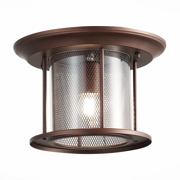 Светильник уличный потолочный Темный кофе/Прозрачный, Темный кофе E27 1*60Вт SL080.402.01 ST LUCE