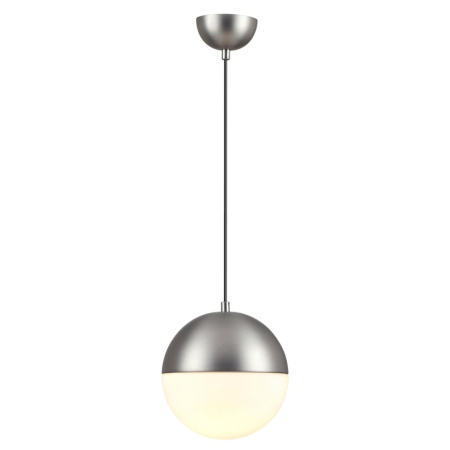 Подвес E27 1*40W PINGA мат.никель/металл/белый/стекло B ODEON LIGHT