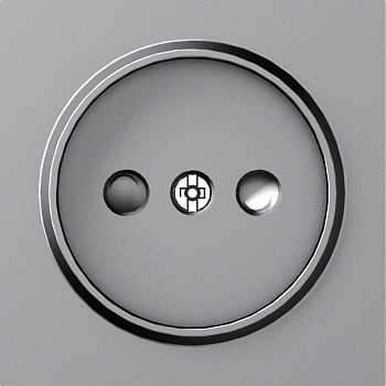 Donel A07 матовый серый накладка для розетки без заземления, со шторками 16A 250 В~,серия DB