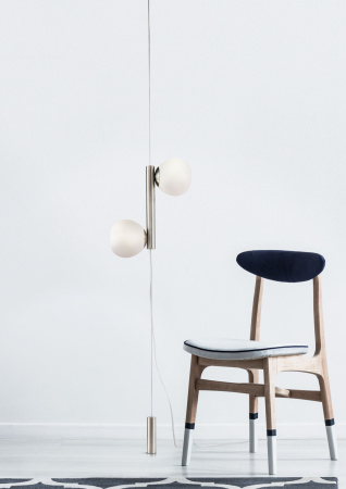 Торшер 2*E14 40Вт Никель IP20 Erich MOD221FL-01N Maytoni