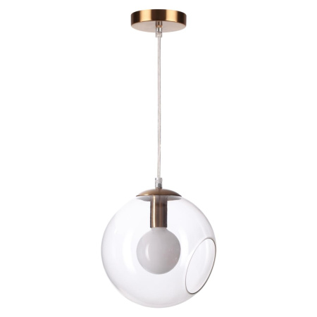 Подвес E14 1*60W 220V BLAIR античная латунь,стекло B LUMION