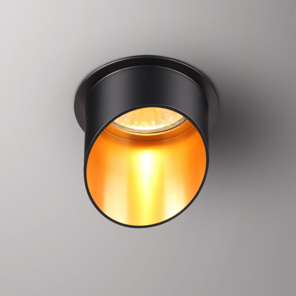 Встр.св-к IP20 GU10 50W 220V BUTT черный C NOVOTECH