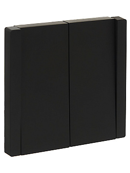 FORTE&PIANO Выключатель 2-клавишный 10А FP105 черный IEK