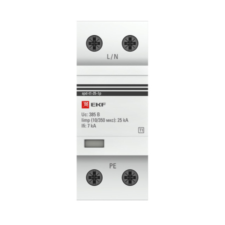 Устройство защиты от импульсных перенапряжений Тип 1 Iimp 25kA (10/350μs) 1P EKF 