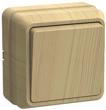 Выключатель 1-клавишный ОУ ВС20-1-0-ОС 10А ОКТАВА сосна IEK