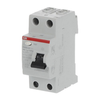 Устройство защитного отключения УЗО 2П 40А АС 30мА FH202 АС-40/0,03 ABB