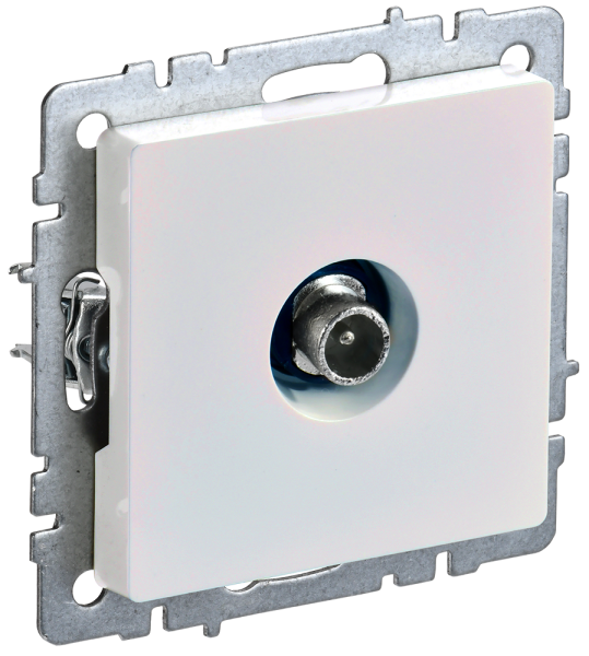 BRITE Розетка TV проходная РТВ10-0-БрЖ жемчуг IEK