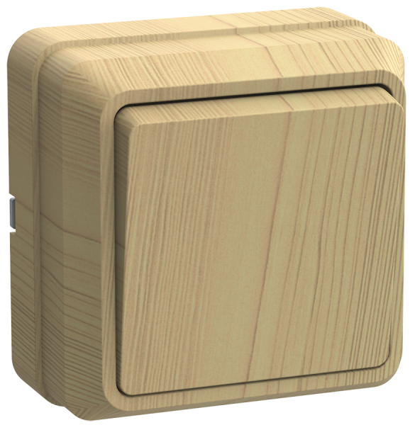 Выключатель 1-клавишный ОУ ВС20-1-0-ОС 10А ОКТАВА сосна IEK