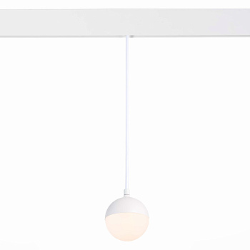 Магнитный трековый светильник подвесной Белый LED 1*7Вт 3000К 520Lm Ra>80 120° IP20 D90xH90 48В ST358.533.07 ST LUCE