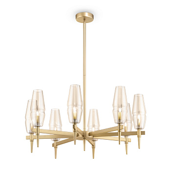 Люстра 8*G9 28Вт Матовое Золото IP20 Lita H002PL-08G Maytoni