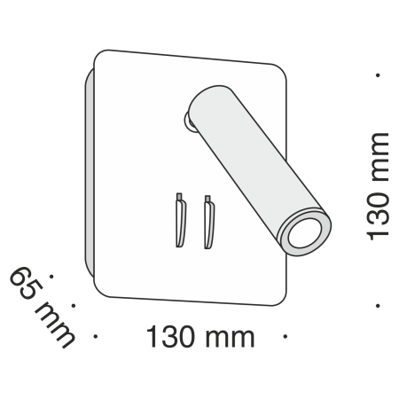 Бра 9Вт 3000K Белый IP20 Ios 176 C175-WL-01-6W-W Technical