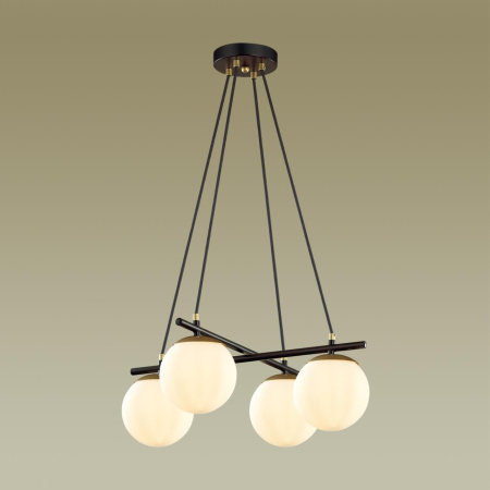 Люстра E27 4*60W 220V RANDI черный,золотой LUMION