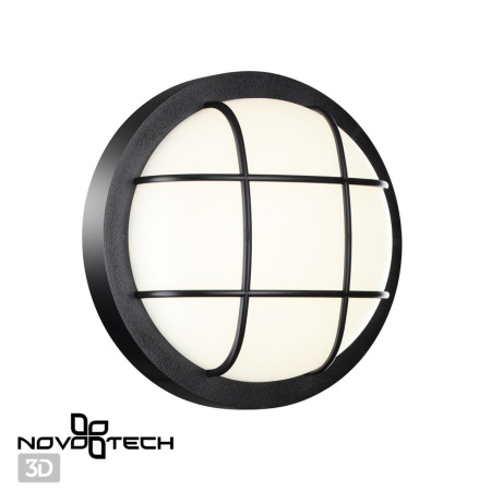 Ландшафтный св/д св-к IP65 LED 4000К 12W 85-265V OPAL черный NOVOTECH