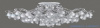 Люстра 6*E14 40Вт Серебро IP20 Chabrol FR2302CL-06S Freya