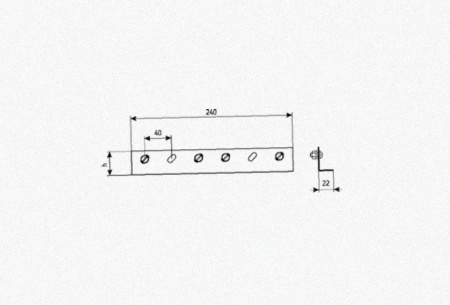 Соединитель лотковый замковый СЛЗх65х1,0 УХЛ1, оцинкованный лист, S1,0