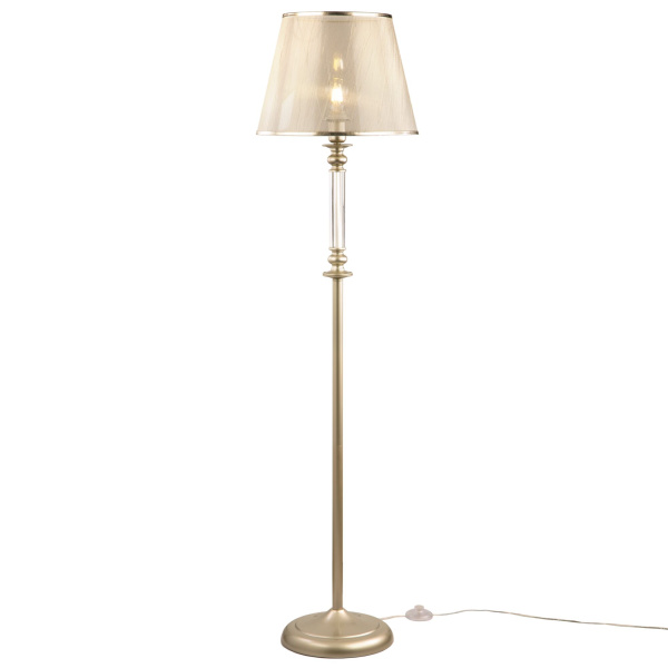 Напольный светильник (торшер) 1*E27 40Вт Матовое Золото IP20 Ksenia FR2539FL-01G Freya