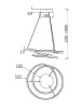Подвесной светильник 2*LED 39Вт Латунь IP20 Nola MOD100PL-L47BSK1 Maytoni