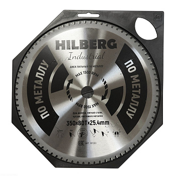 Диск пильный Industrial Металл 350*25,4*80Т HF350 Hilberg