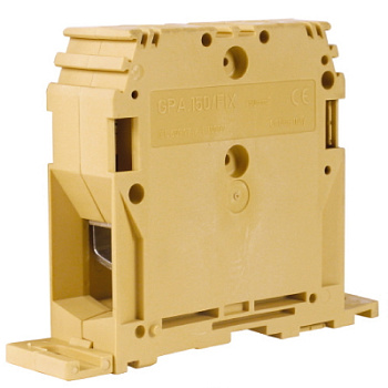 GPA.150/FIX, силовой зажим кабель/кабель бежевый 150 кв. мм/крепление на плату DKC