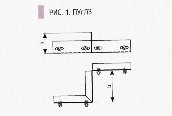 Соединитель-переходник замковый ПУгПЗ 25х100 УТ1,5, оцинкованный лист, S1,5