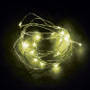 Св/д гирлянда Feron CL570 лин., статичная 2м + 0.5м желтый с питанием от батареек, прозр.шнур