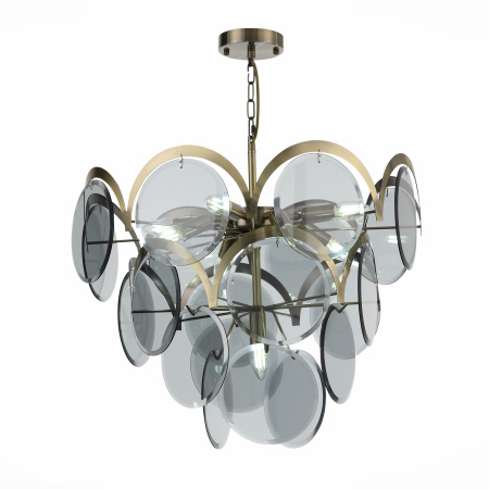 Люстра подвесная Бронза/Дымчатый E14 9*60Вт SL1161.373.09 ST LUCE