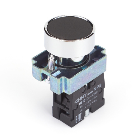 Кнопка управления NP2-BA21 без подсветки черная, 1НО, IP40 (R) CHINT