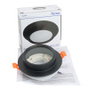Светильник потолочный встраиваемый, 15W 230V GX53, IP44, черный, круг, без лампы, DL504 Feron