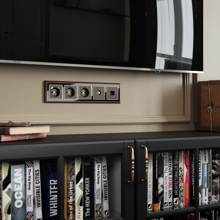 Накладка для TV розетки оконечной (бронзовый) Werkel