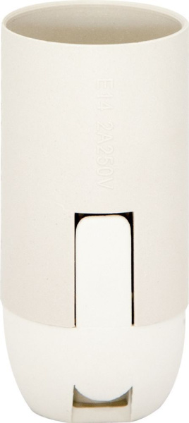 Патрон для ламп, 230V E14, LH111 белый