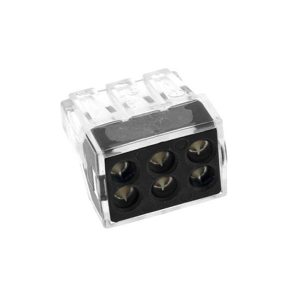 Строительно-монтажная клемма СМК 773-106 6 отверстий 1,0-2,5мм2 (4шт) PROxima EKF