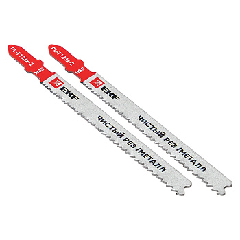 Пилки для электролобзика T123X (чистовой рез листового металла и Al)(HSS)(2 шт) Professional EKF