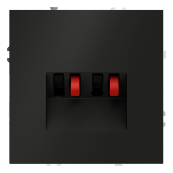 Розетка акустическая встраиваемая Voltum S70 4-местная, (черный матовый) Розетка акустическая встраиваемая Voltum S70 4-местная, (черный матовый)