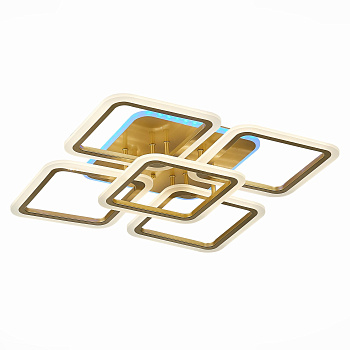 Светильник потолочный Золотистый/Белый LED 1*140Вт RGB 10Вт 3000-6000К SLE200422-05RGB EVOLED