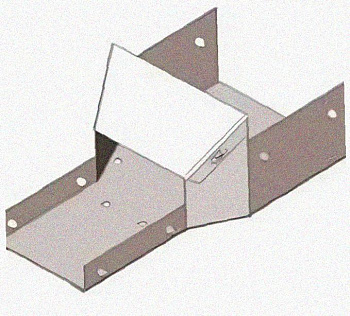 Лоток переходной замковый ЛПЗ 150х100-100х50 УХЛ1, горячее цинкование S1,5