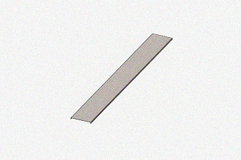 Крышка несущего лотка КНЛ50-П2,0 УТ1,5, оцинкованный лист S1,5