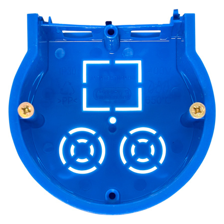 Коробка установочная сборная оконечная КМТ-010-4005 для твердых стен (71х45) с саморезами розн стикер EKF