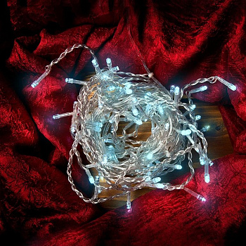 Гирлянда новогодняя "Нить" GLFG-100-500-IP20-X-6 100 диодов 5м с контроллером 8 режимов General