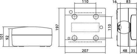ЩРн-П-8, IP41, белый, с усиленным клеммным блоком 1х87308 DKC