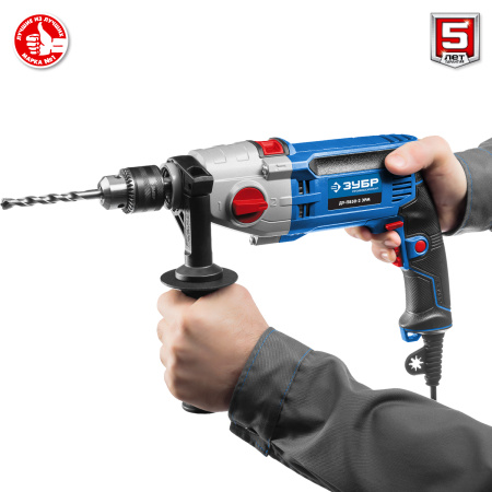 850 Вт ударная 2-х скоростная дрель, серия Профессионал ЗУБР